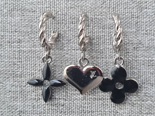 Set orecchini goccia - cuore, e