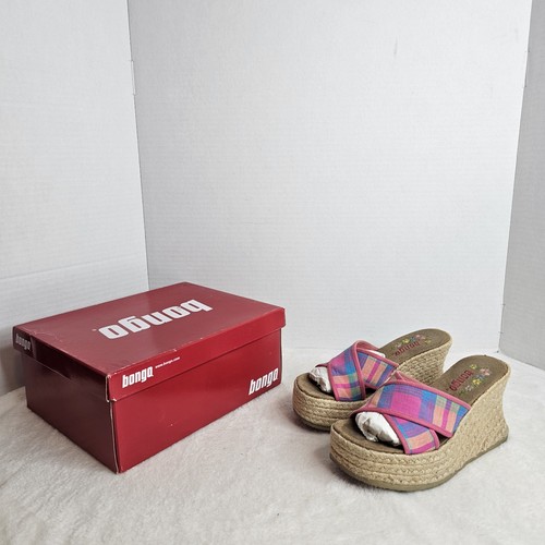 Vintage bongo wedge sandals - vintage,