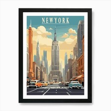 New York City Art Print Framed