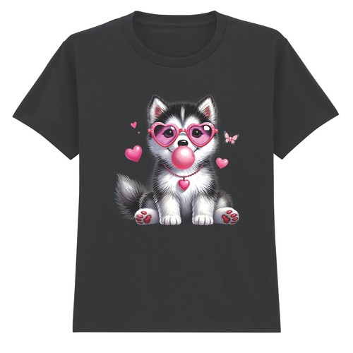 Maglietta husky cucciolo cani - maglietta,