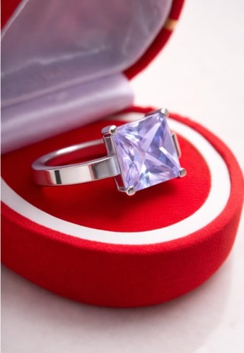 Raro anello solitario con - anello,