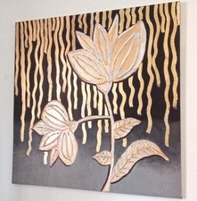 Quadro canvas moderno in rilievo 96,5 cm x 96,5 cm