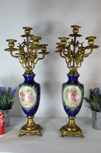 Coppia candelabri antichi - candelabri,