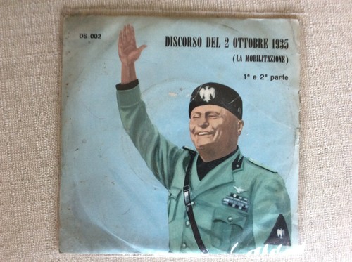 Benito mussolini disco giri - mussolini,
