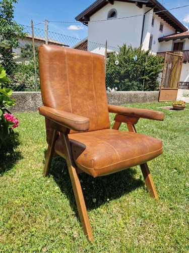 Poltrona reclinabile vintage - poltrona,