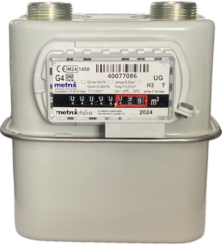 Contatore gas lamiera - gas, in