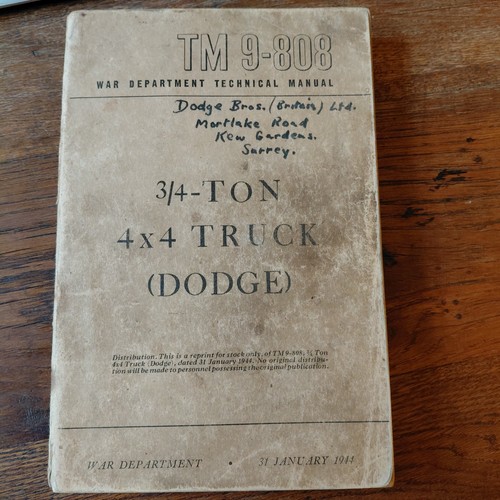 Wwii dodge tonnellate 4x4 - wwii, 3/4