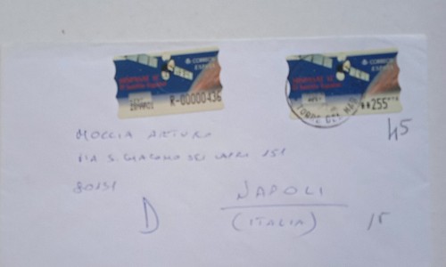 Francobolli viaggiati su - 2,