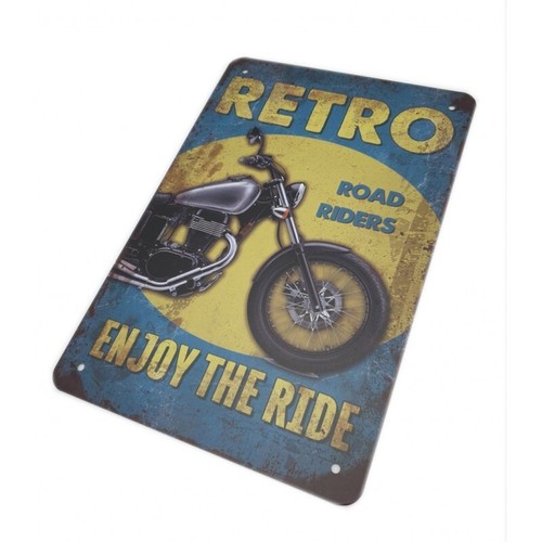 Placca metallica tabella moto - placca,
