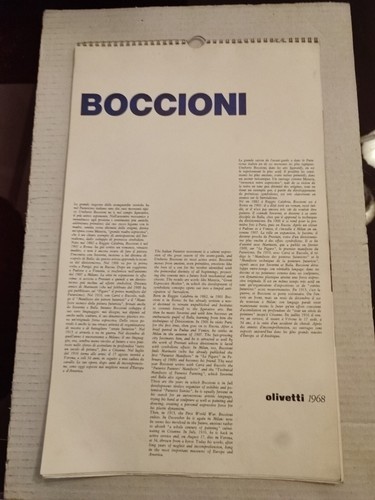 1968 boccioni calendario - -,
