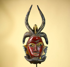Guro maschera africana corna