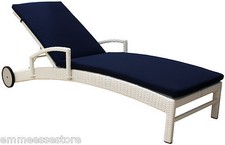 Lettino simil rattan sole - lettino,