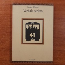 Verbale scritto bruno munari - scritto,