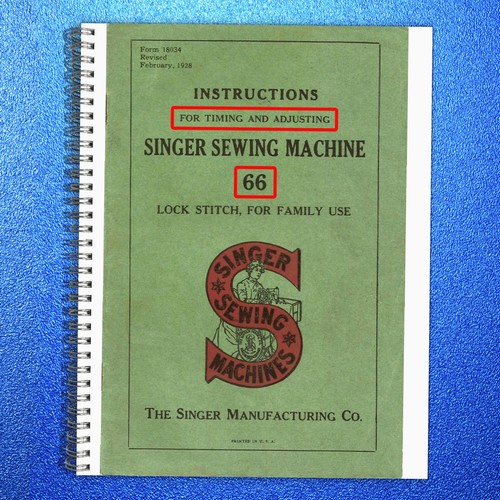 Singer timing adjusting - singer, &