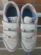 lotto 293-30b scarpe ginnastica bimba bambina REEBOOK bianche n.32