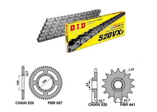 Kit trasmissione corona - trasmissione,