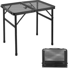 Tavolo Pieghevole Salvaspazio 60X40X56 Cm, Tavolo Da Picnic Con Maniglia Di Tras