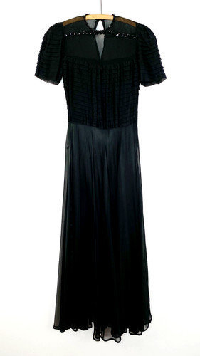 Abito vintage anni nero - abito, 40