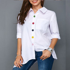 Camicie donna monopetto collo