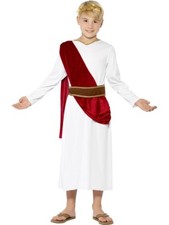 Costume Toga Bambino Ragazzo Romano Giulio Cesare