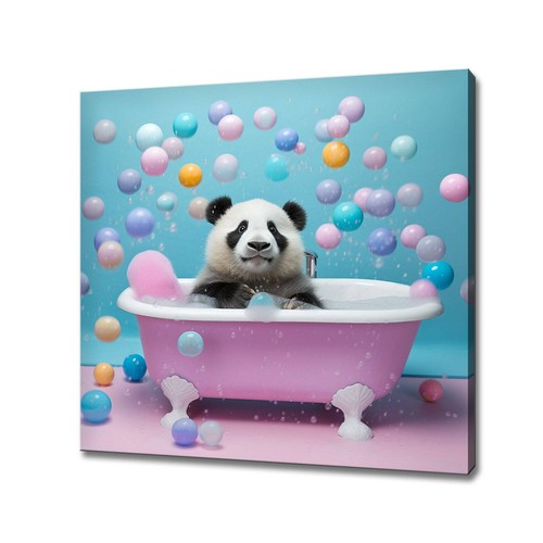 Cute panda bear - in, bath