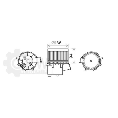 Motore elettrico soffiatore