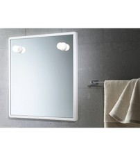 Specchio 55x60 con luci bianco - con,
