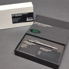 Penna Porsche Design P 3100 acciaio e pelle nera usata pochissimo