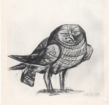 Pablo Picasso - Il gufo - Litografia