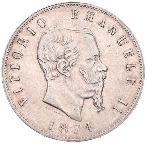 Regno lire 1874 - regno, 5