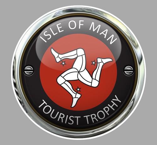 Sticker tourist trophy isle - trophy, of