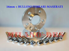 2 DISTANZIALI RUOTA 16mm FERRARI F355 + Bulloni LUCIDI OEM FERRARI