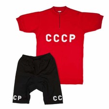 COMPLETINO CCCP AI MONDIALI Ciclismo Vintage Cycle Bike Jersey Made in Italy