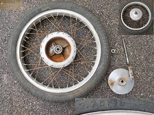 MOTO GILERA 189 EPOCA  125 150 175 SPORT ROSSA EXTRA GIUBILEO RUOTA CERCHIO 19