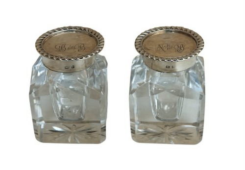 Antica coppia calamai - coppia,
