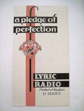 Bellissimo opuscolo vintage