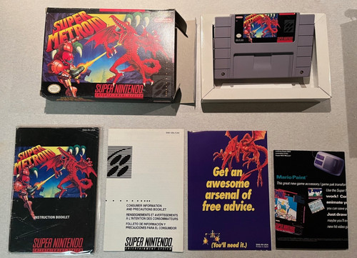 Snes super metroid cib - snes, +