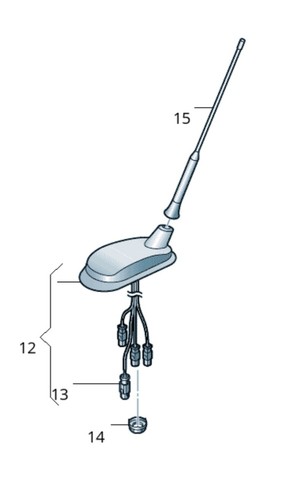 3ae035501 3c0035501e antenna - 3ae035501,