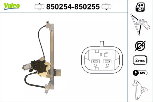 Alzacristallo valeo 850254 per - alzacristallo,