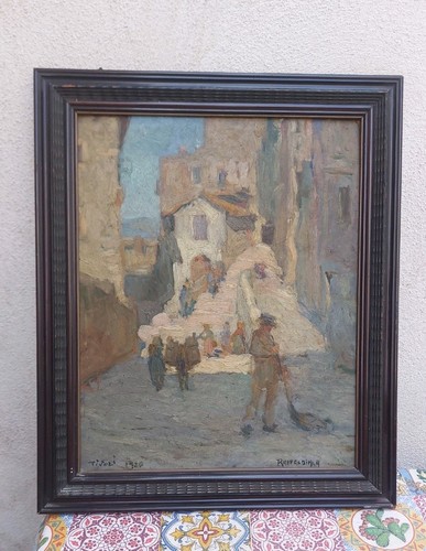 Antico dipinto olio - antico,