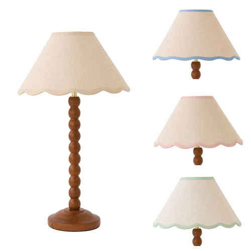 Lampada tavolo bobble noce - lampada,