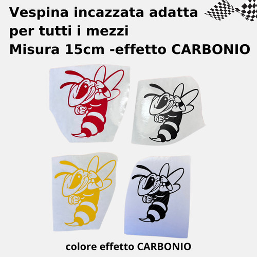 Adesivo ape incazzata sui 15cm - adesivo,
