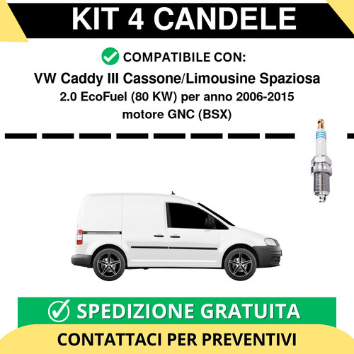 Kit candele per caddy iii - 4,