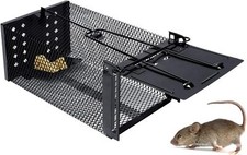 TRAPPOLA PER RODITORI TOPI ANIMALI VIVI CON UNA PORTA GABBIA RESISTENTE ROBUSTA