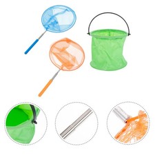  3PCS Reti da pesca per bambini e insetti catturanti Reti telescopiche in
