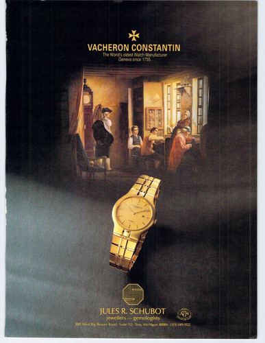 Vtg print 1989 vacheron - 1989,