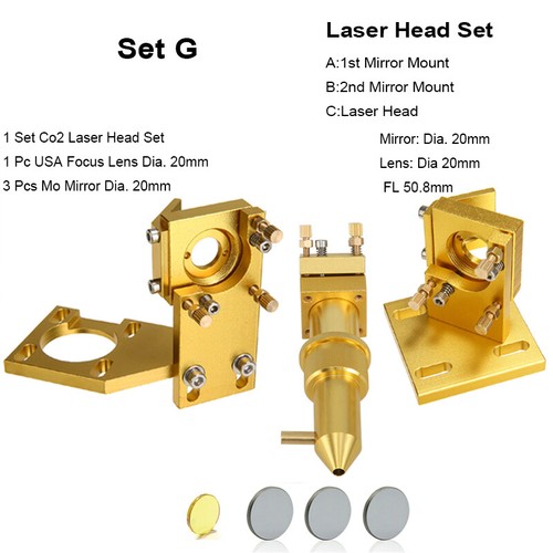 Set testina laser - co2, attacco