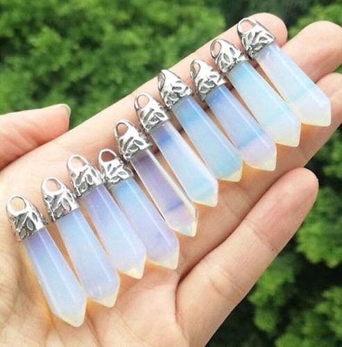 Beautiful opalite pendants - 10,