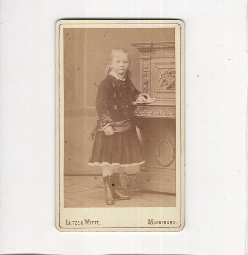 Foto cdv carina bambina con - foto,