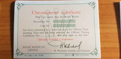 Rolex cronometro certificato - cronometro,